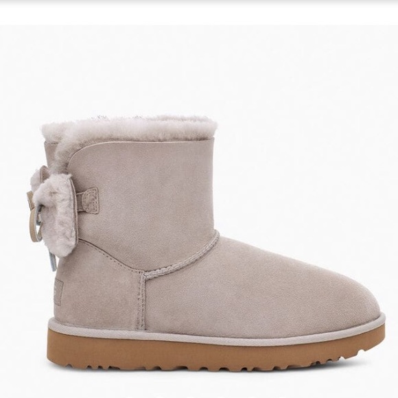 UGG Classic Double Bow Mini Goat Boots - Picture 8 of 8